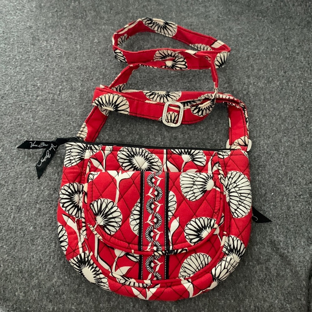 Red and black Vera Bradley crossbody
